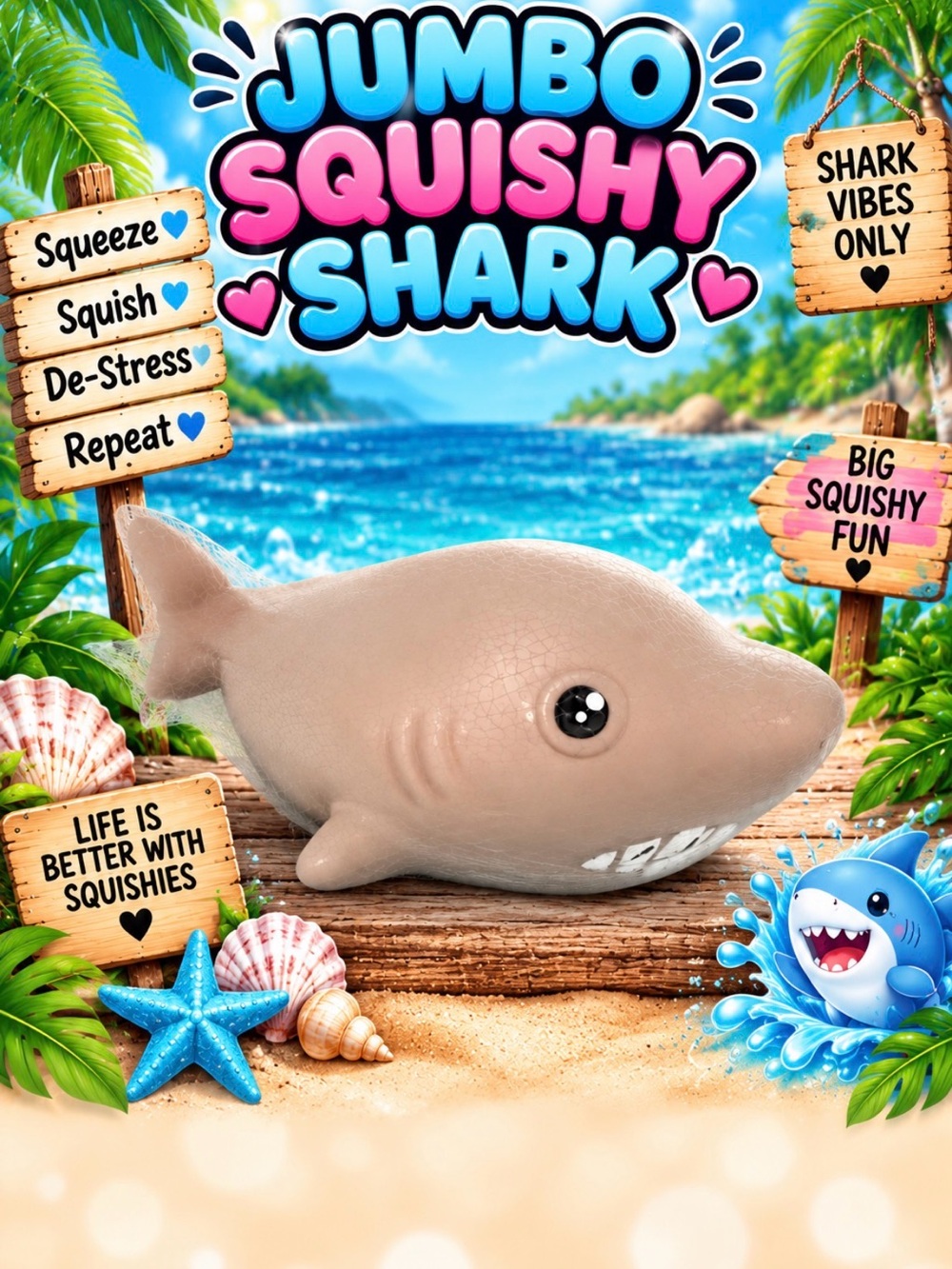 Jumbo Squishy Shark